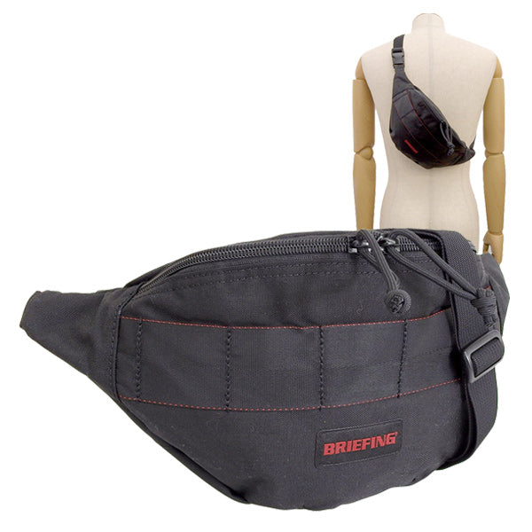【父の日 6月16日】ブリーフィング バッグ メンズ レディース ボディバッグ アウトレット ナイロン ブラック QL SLING OL BOA223L11-010 BRIEFING