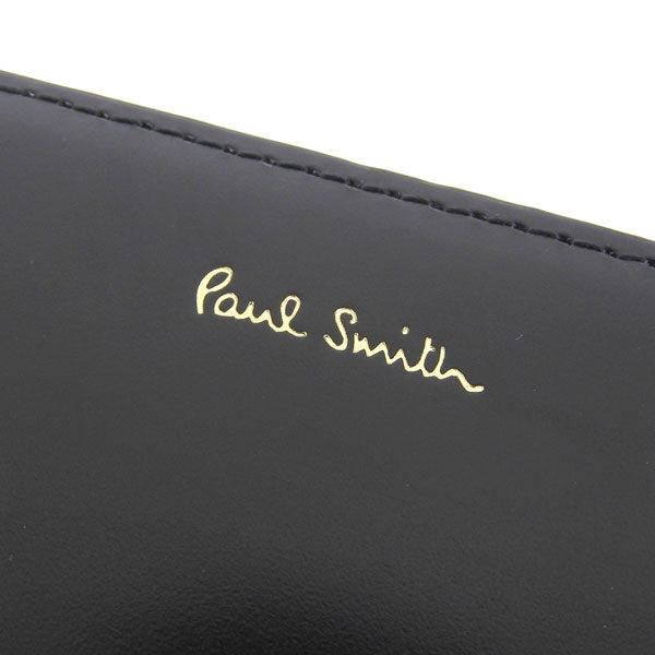 ポールスミス 財布 メンズ 長財布 アウトレット レザー ブラック ラウンドファスナー BPS566-10 PAUL SMITH