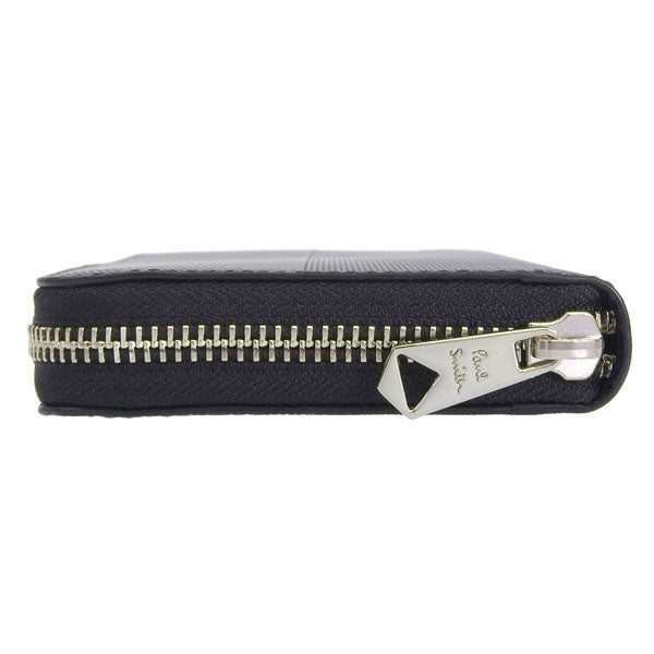 ポールスミス 財布 メンズ 長財布 アウトレット レザー ブラック ラウンドファスナー BPS745-10 PAUL SMITH