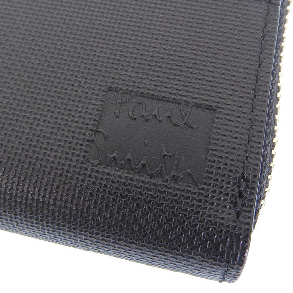 ポールスミス 財布 メンズ 長財布 アウトレット レザー ブラック ラウンドファスナー BPS745-10 PAUL SMITH