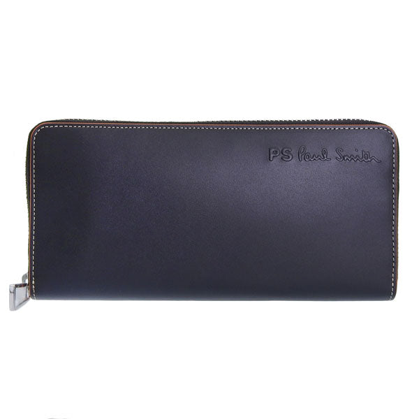 ポールスミス 財布 メンズ 長財布 アウトレット レザー ブラック ラウンドファスナー BYP057-10 PAUL SMITH