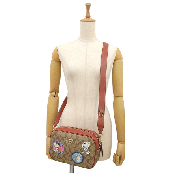 コーチ バッグ レディース ショルダーバッグ アウトレット カーキ/レッドウッドマルチ SIGNATURE SNOOPY JIMIE LTR SP CF304IMT1O COACH 母の日 土日祝も毎日発送します