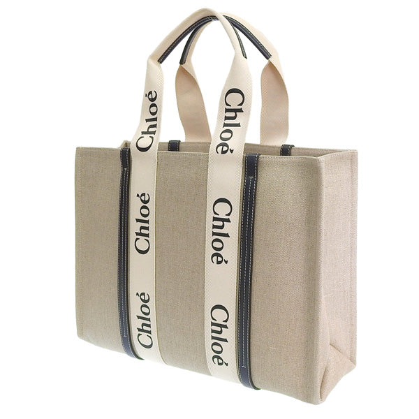 クロエ バッグ レディース トートバッグ ホワイト×ブルー LARGE TOTE BAG CHC22AS382I2691J CHLOE A4対応