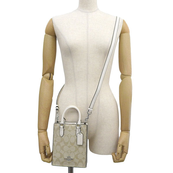 コーチ バッグ レディース ショルダーバッグ 2WAY ハンドバッグ アウトレット ベージュ SIG/NS MIN TOTE CJ494SIGHA COACH 母の日 土日祝も毎日発送します