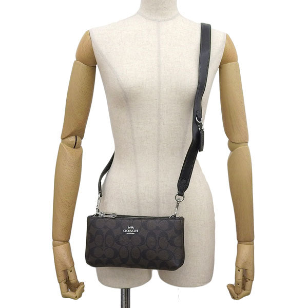 コーチ バッグ レディース ショルダーバッグ アウトレット ブラウン SIG DBL ZIP XBY CJ790SVBRB COACH 母の日 土日祝も毎日発送します