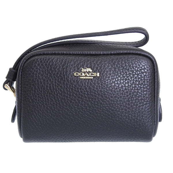 コーチ ポーチ レディース アウトレット リストレット レザー ブラック PCH WRST PBBLD LTH CW906IMBLK COACH