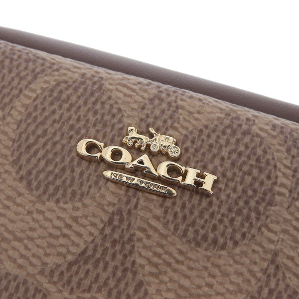 コーチ ポーチ レディース アウトレット リストレット カーキ×ブラウン シグネチャー PCH WRST SIG CW907IMXHE COACH