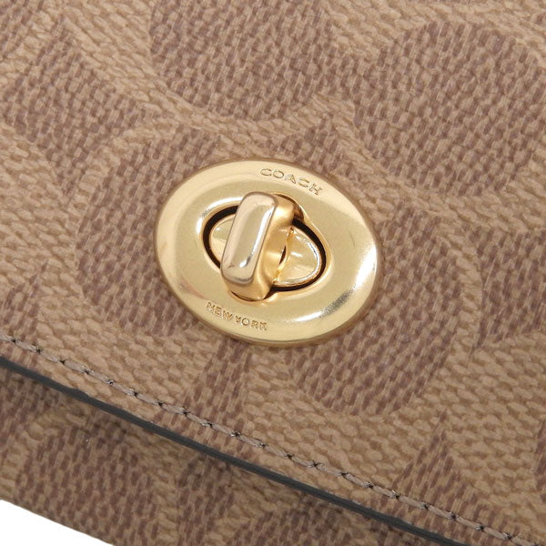 コーチ サングラスケース メンズ レディース 革小物 ブラウン シグネチャー キャンバス CZ207IMXHE COACH