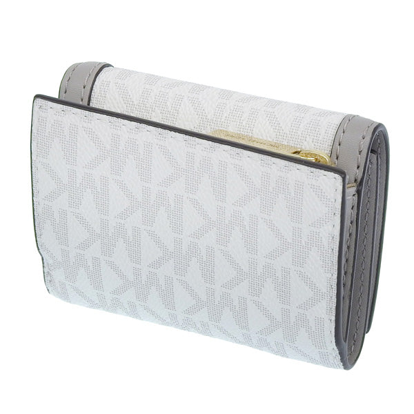 マイケルコース 財布 レディース 三つ折り財布 アウトレット レザー ホワイト×グレー D35F3GTVD0V-OPTWHT MICHAEL KORS 母の日 土日祝も毎日発送します