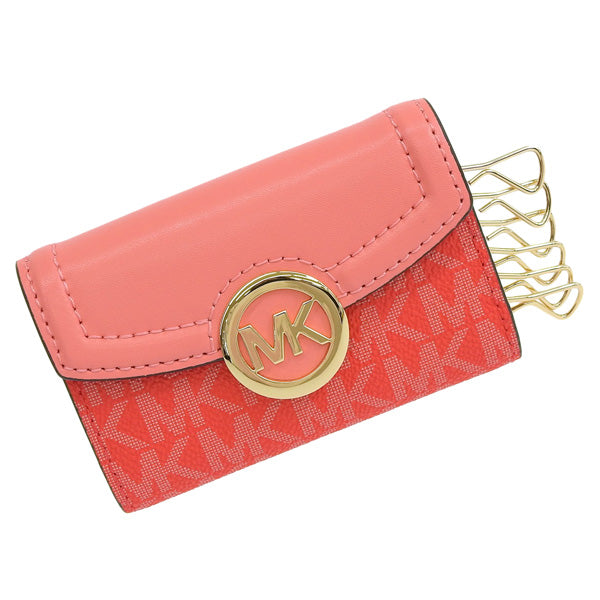 マイケルコース MICHAEL KORS ショップ袋付き 6連キーケース 鍵入れ ホットピンク系 レディース d35s0gftp5b-cormlt アウトレット 母の日 土日祝も毎日発送します