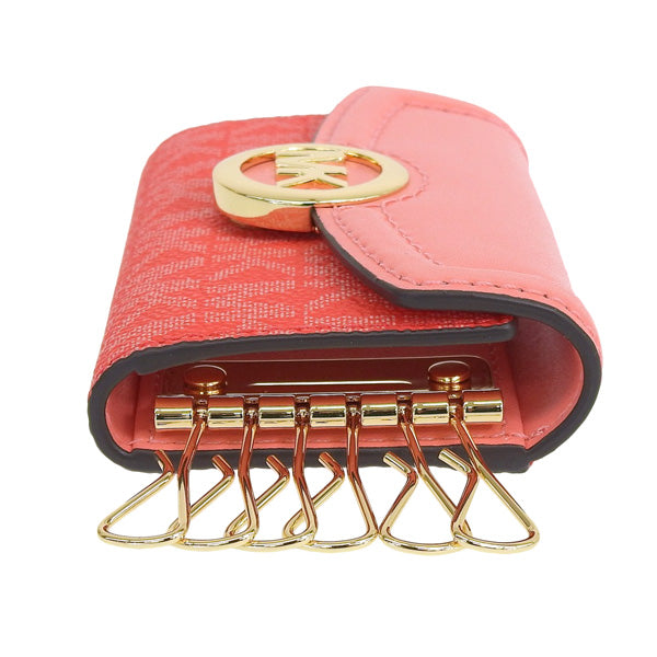 マイケルコース MICHAEL KORS ショップ袋付き 6連キーケース 鍵入れ ホットピンク系 レディース d35s0gftp5b-cormlt アウトレット 母の日 土日祝も毎日発送します