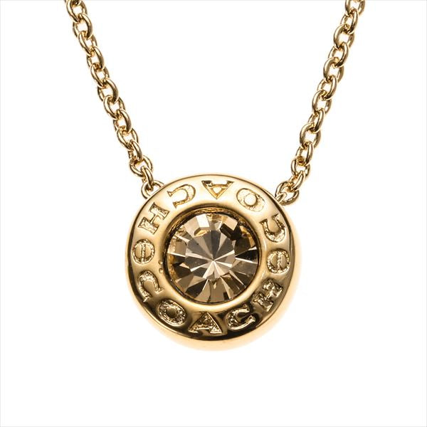 COACH コーチ OPEN CIRCLE STONE STRAND NECKLACE