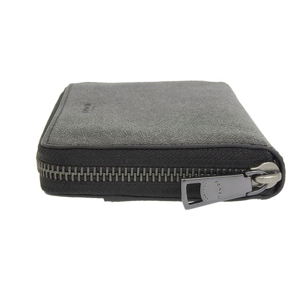 コーチ COACH ラウンドファスナー長財布 財布 レザー ブラック メンズ f58107blk-zz アウトレット 母の日 土日祝も毎日発送します