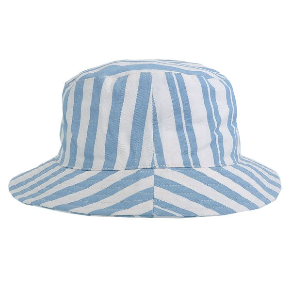 メゾンキツネ 帽子 メンズ レディース バケットハット ブルー×ホワイト IU06172WW2002S422 MAISON KITSUNE