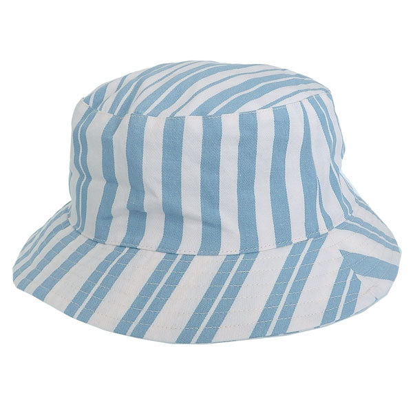 メゾンキツネ 帽子 メンズ レディース バケットハット ブルー×ホワイト IU06172WW2002S422 MAISON KITSUNE