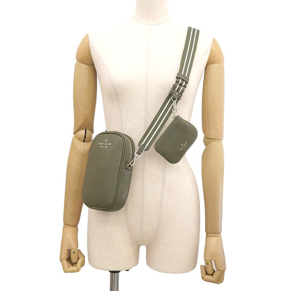 ケイトスペード バッグ レディース ショルダーバッグ アウトレット レザー グリーン ロージー ノースサウス ジップフォンクロスボディ rosie nszip phn csbdy K4854-302 KATE SPADE