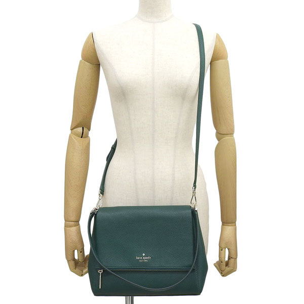 ケイトスペード バッグ レディース ショルダーバッグ アウトレット レザー グリーン medium flap shoulder bag K6029-303 KATE SPADE 母の日 土日祝も毎日発送します