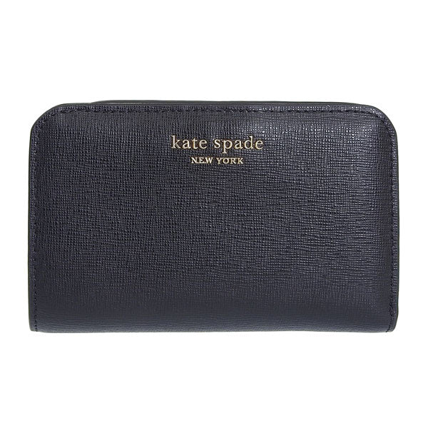 ケイトスペード 財布 レディース 二つ折り財布 レザー ブラック モーガン コンパクトウォレット morgan saffiano leather compac K8927-001 KATE SPADE