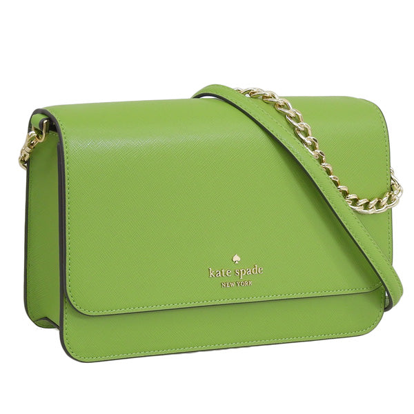 ケイトスペード バッグ レディース 2WAY ショルダーバッグ アウトレット サフィアーノ レザー グリーン マディソン MADISON FLAP CROSSBODY KC430-301 KATE SPADE 母の日 土日祝も毎日発送します
