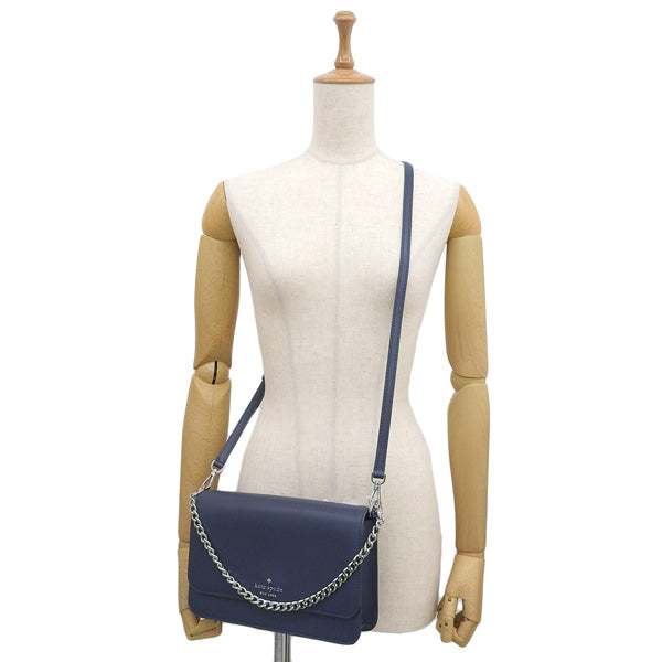 ケイトスペード バッグ レディース ショルダーバッグ 2WAY ハンドバッグ アウトレット レザー ネイビー madison flap crssbdy KC430-403 KATE SPADE 母の日 土日祝も毎日発送します