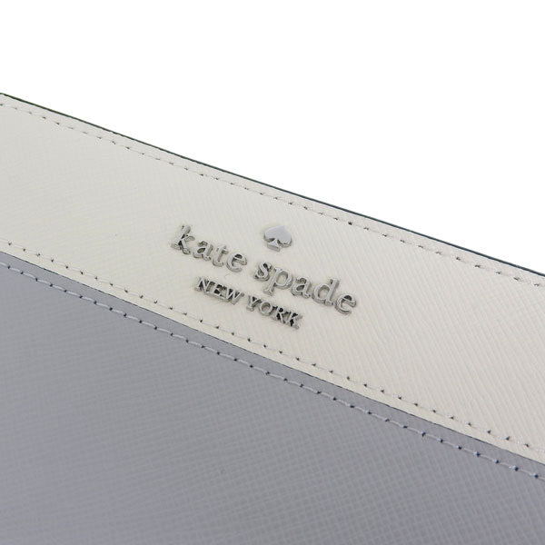 ケイトスペード 財布 レディース 二つ折り財布 アウトレット レザー グレーマルチ medium compact bifold wallet KC511-020 KATE SPADE