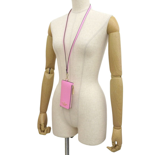 ケイトスペード カードケース レディース アウトレット レザー ピンク マディソン ランヤード MADISON CRD CSE LNYRD KC573-652 KATE SPADE