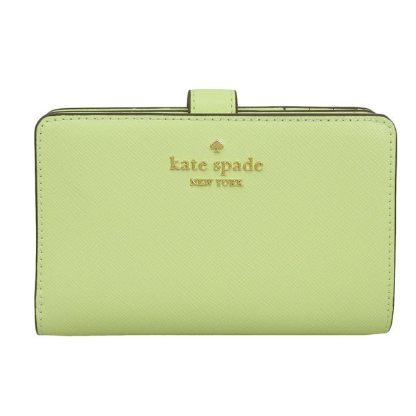 ケイトスペード 財布 レディース 二つ折り財布 アウトレット サフィアーノレザー グリーン マディソン madison saffiano leather medium KC580-305 KATE SPADE