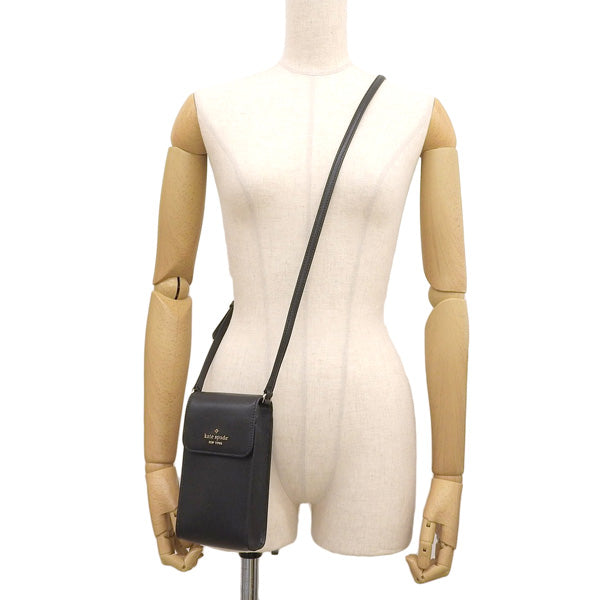 ケイトスペード バッグ レディース ショルダーバッグ アウトレット サフィアーノレザー ブラック MADISON NS FLAP PHN CBDY KC592-001 KATE SPADE 母の日 土日祝も毎日発送します