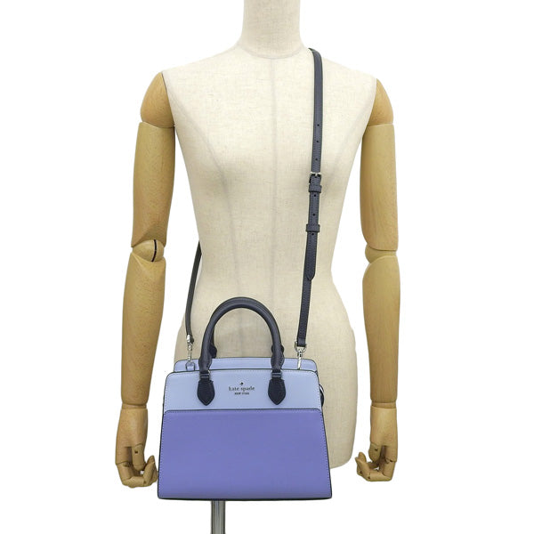 ケイトスペード バッグ レディース 2WAY ショルダーバッグ アウトレット レザー ブルー×パープル マディソン カラーブロック スモール サッチェル madison colorblock small satshel KC620-403 KATE SPADE