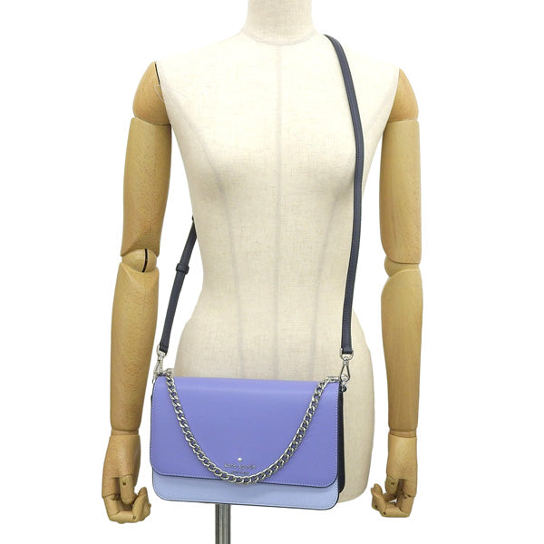 ケイトスペード バッグ レディース ショルダーバッグ アウトレット レザー ブルー×パープル マディソン フラップ クロスボディ madison flap crssbdy KC623-403 KATE SPADE