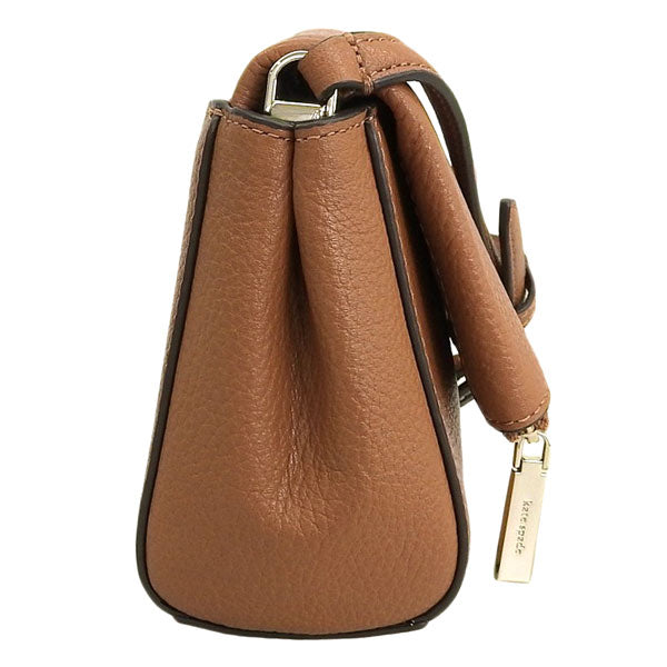 ケイトスペード バッグ レディース ショルダーバッグ アウトレット レザー ブラウン レイラ フラップジップ クロスボディ LEILA FLAP ZIP CB KE487-200 KATE SPADE