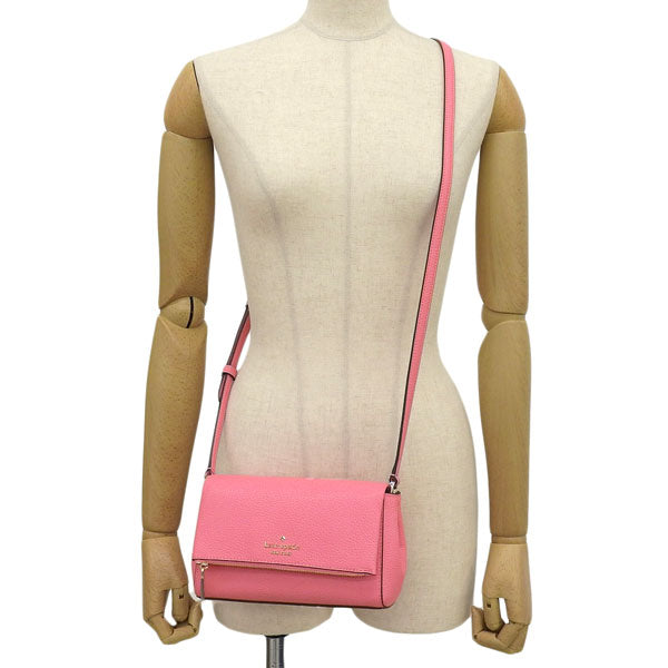ケイトスペード バッグ レディース ショルダーバッグ アウトレット レザー ピンク レイラ フラップジップ クロスボディ LEILA FLAP ZIP CB KE487-651 KATE SPADE