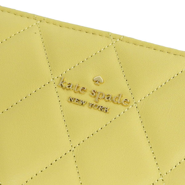 ケイトスペード 財布 レディース 二つ折り財布 アウトレット レザー イエロー キャリー ミディアムコンパクトバイフォールドウォレット carey md compbifold KG424-250 KATE SPADE