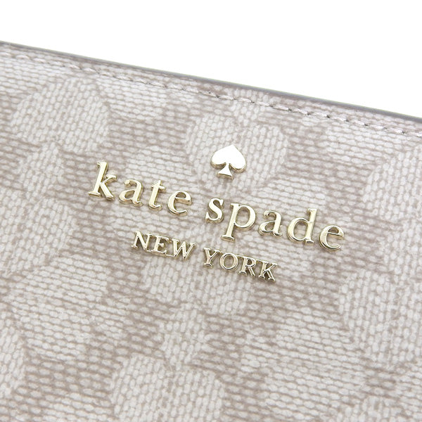 ケイトスペード 財布 レディース 二つ折り財布 アウトレット PVC ベージュマルチ SPADE FLOWER KG488-250 KATE SPADE