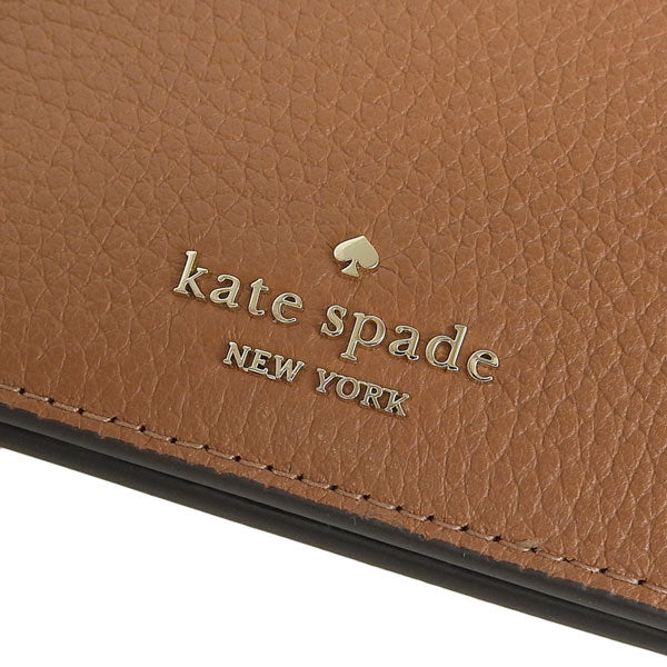 ケイトスペード 財布 レディース 二つ折り財布 アウトレット レザー ブラウン レナ スモール バイフォールドウォレット sm slimbfld wlt KH788-200 KATE SPADE