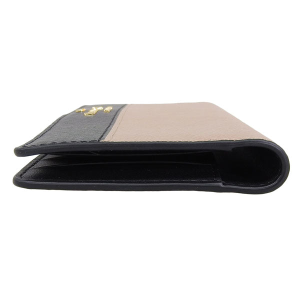 ケイトスペード 財布 レディース 長財布 アウトレット レザー ベージュ×ブラック マディソン madison lg slim bifold KI367-200 KATE SPADE