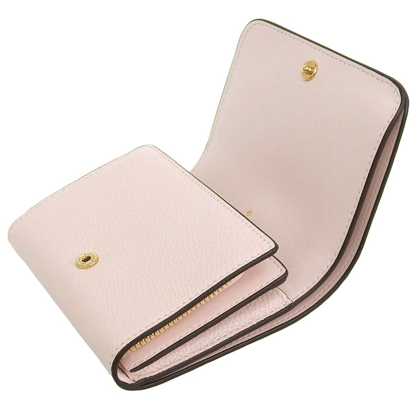 ケイトスペード 財布 レディース 二つ折り財布 アウトレット ペブルレザー ピンク ケイラ kayla embellished hardware sma KK113-650 KATE SPADE