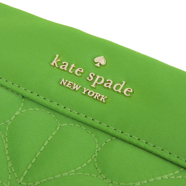 ケイトスペード コスメポーチ 化粧ポーチ レディース アウトレット グリーン spade flower qu cosmetic KK254-300 KATE SPADE