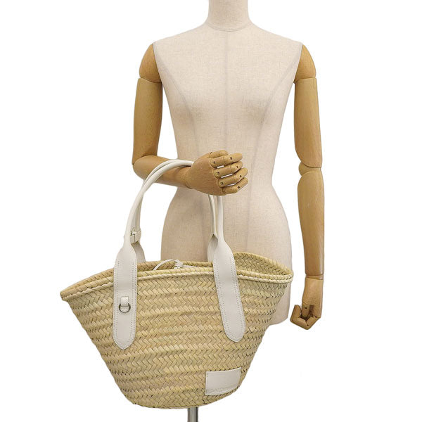 ジェイアンドエムデヴィッドソン バッグ レディース トートバッグ ホワイト カゴバッグ かごバッグ MEDIUM BASKET LMBK-0XX-PLSC-015S J&M DAVIDSON