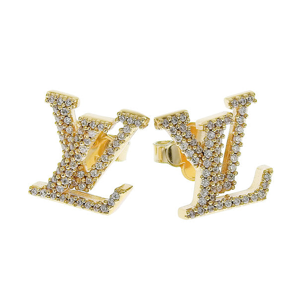 ルイヴィトン アクセサリー レディース ピアス ゴールド ピアス・LV アイコニック ストラス M00609 LOUIS VUITTON