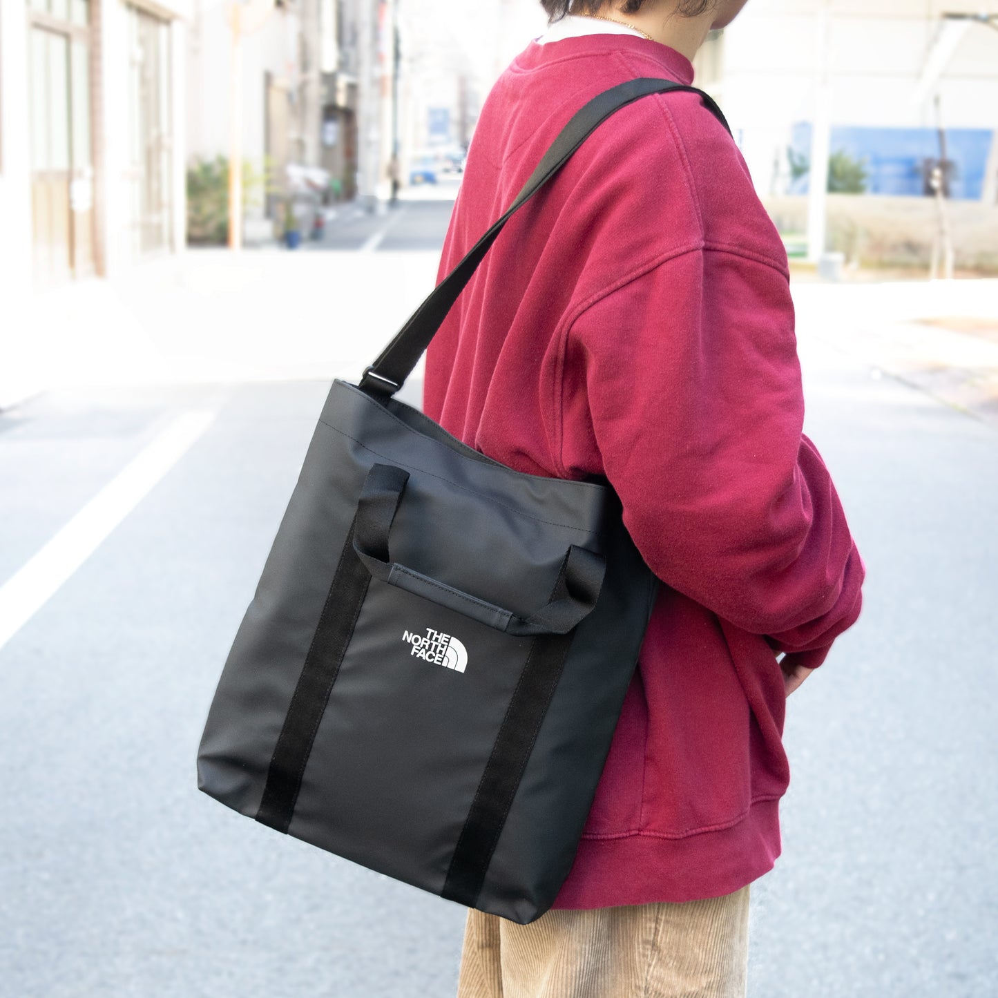 ノースフェイス バッグ メンズ レディース トートバッグ 2WAY ショルダーバッグ ブラック URBAN CROSS BAG NN2PP79A-BLK THE NORTH FACE A4対応 母の日 土日祝も毎日発送します