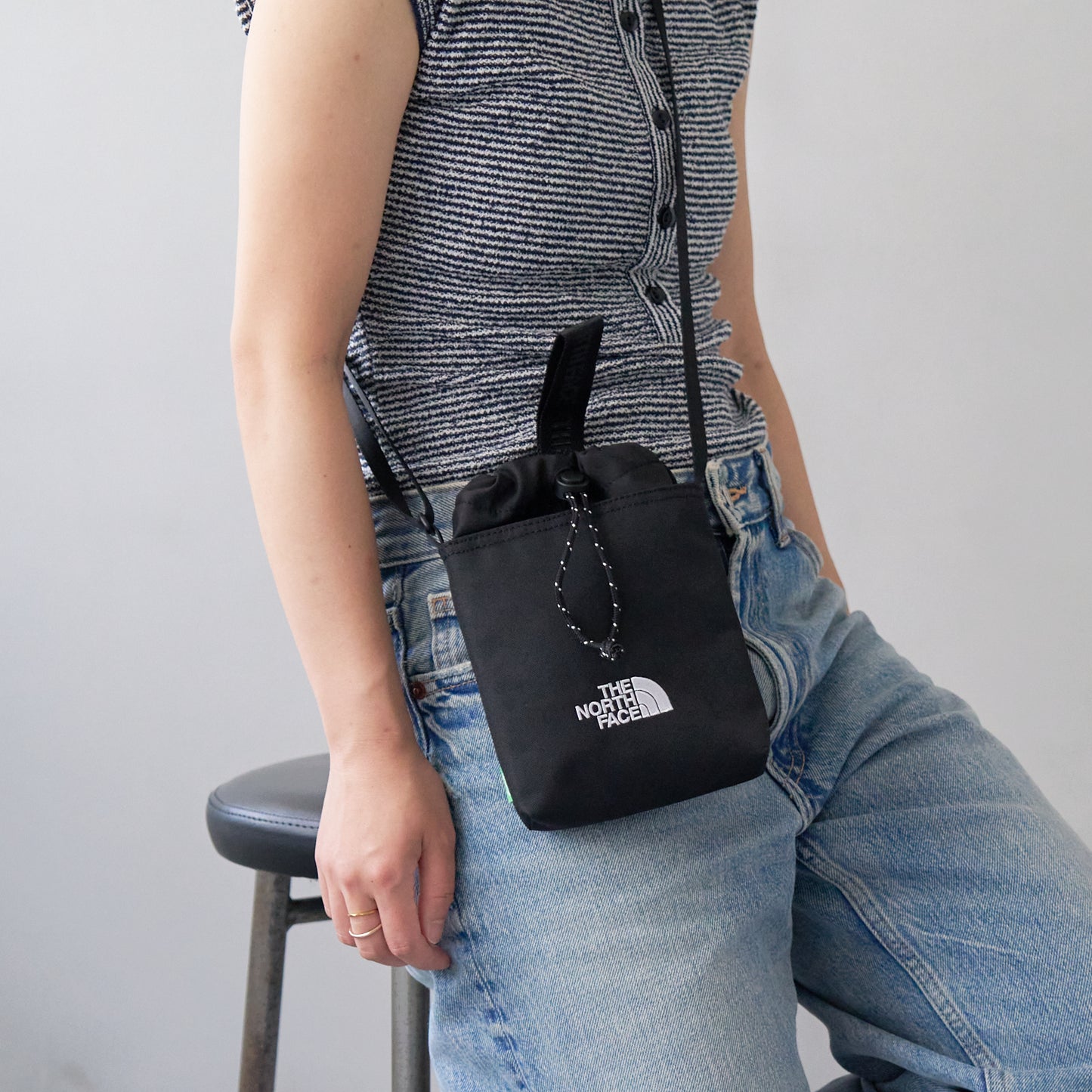 ノースフェイス バッグ メンズ レディース ショルダーバッグ ブラック シンプルストリングバッグミニ SIMPLE STRING BAG MINI NN2PQ05J-BLK THE NORTH FACE