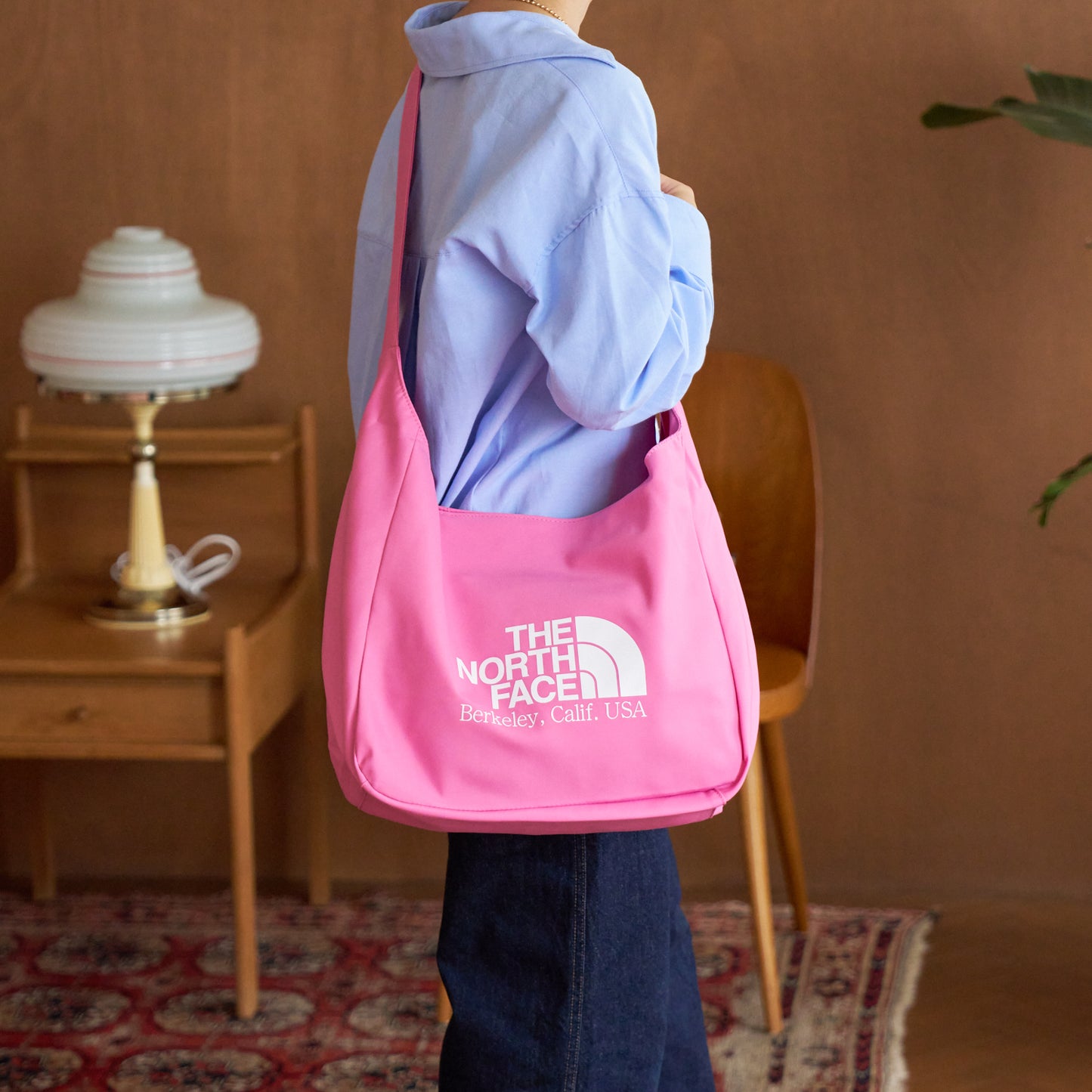 ノースフェイス バッグ メンズ レディース ショルダーバッグ ピンク BIG LOGO SHOULDER BAG NN2PQ15J-PIK THE NORTH FACE A4対応