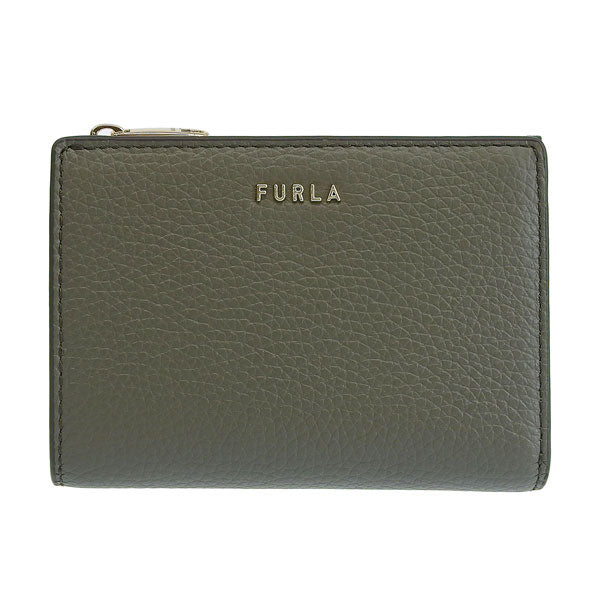 フルラ 財布 レディース 二つ折り財布 アウトレット レザー カーキグレー リッツィー FURLA RITZY S BI-FOLD W ZIP VITELLO KERIA PCO9RZYBX03052810S