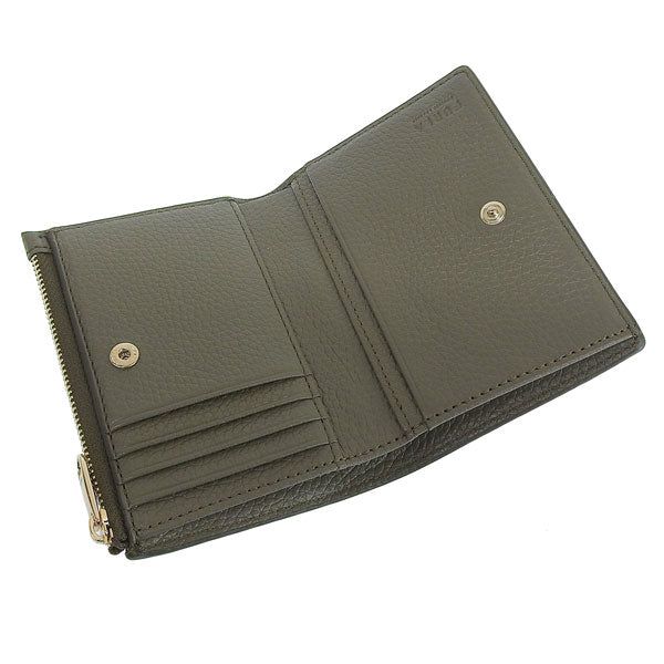 フルラ 財布 レディース 二つ折り財布 アウトレット レザー カーキグレー リッツィー FURLA RITZY S BI-FOLD W ZIP VITELLO KERIA PCO9RZYBX03052810S