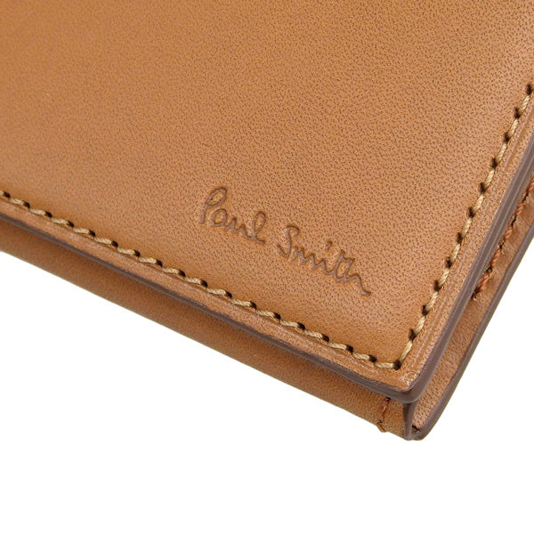 ポールスミス 小物 メンズ レディース カードケース アウトレット レザー キャメル PSMC0187 PAUL SMITH 母の日 土日祝も毎日発送します