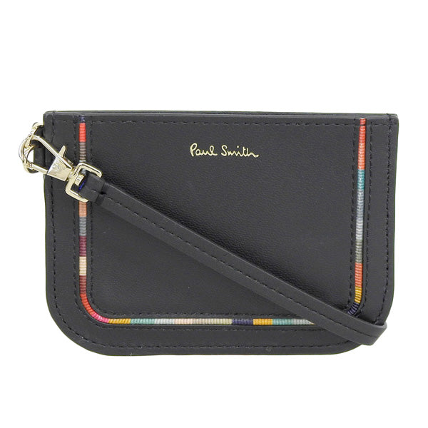 ポールスミス 小物 メンズ レディース カードケース アウトレット レザー ブラックマルチ SWインセットD PSMC0192 PAUL SMITH 母の日 土日祝も毎日発送します