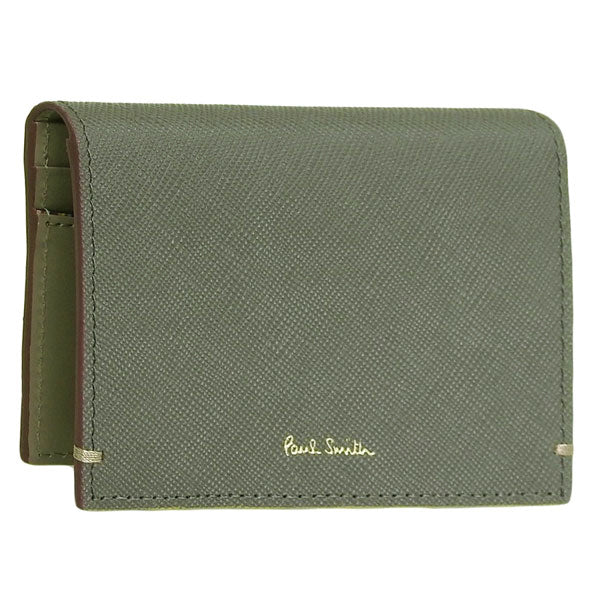 ポールスミス 小物 メンズ カードケース アウトレット レザー グレー PSMC0214 PAUL SMITH 母の日 土日祝も毎日発送します