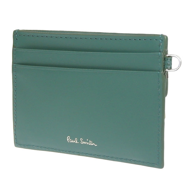 ポールスミス 小物 メンズ レディース カードケース アウトレット レザー グリーン PSMC0222 PAUL SMITH 母の日 土日祝も毎日発送します