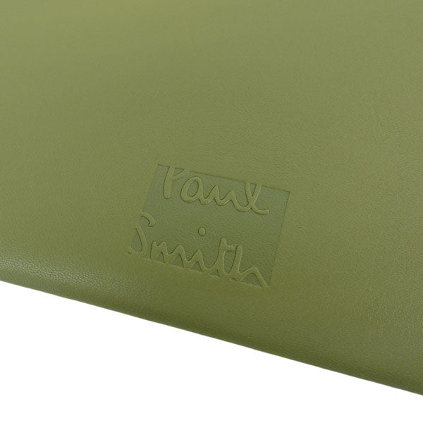 ポールスミス 小物 メンズ ポーチ アウトレット ラムレザー カーキ PSME0145 PAUL SMITH 母の日 土日祝も毎日発送します
